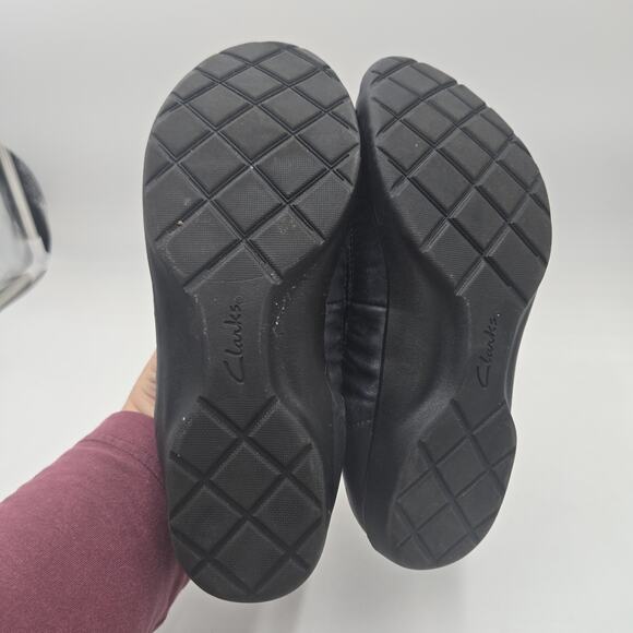 Clarks Collection Meadow Rae Blue Leather Ballet Flats Women's sz 9 M - Picture 5 of 6